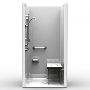 ADA Shower Stall | 42 x 38 | Single-Piece | Smooth Wall Finish