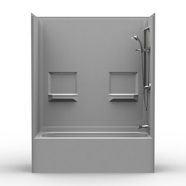 Bathtub Shower Combo | 60 x 32 | 4-Piece | Subway Tile