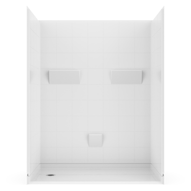 54 X 30 Shower | Tub to Curbless Shower