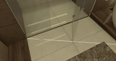 48 x 48 Curbless Shower Sloping Kit | QuickDrain Linear Drain