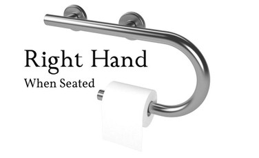 Designer Grab Bar & Toilet Paper Holder | ADA Compliant