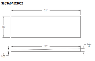 QuickDrain ADA Quick Slope Extension Panel | 16 x 52