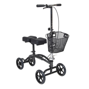 Dual Pad Steerable Knee Walker with Basket