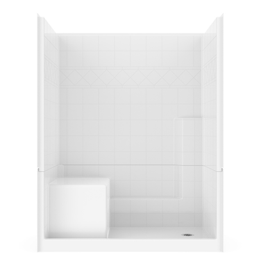 60 X 32 Shower | Built-in Seat | Tub to Shower