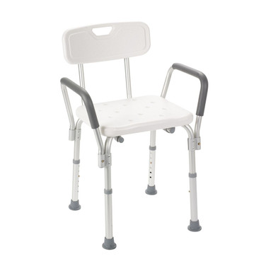 Bath Bench with Padded Arms & Backrest | 300# wt cap