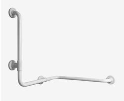36 x 36 Corner + Vertical Grab Bar | ADA | Vinyl Coated | 449 lbs Wt Cap (G25JBS06)