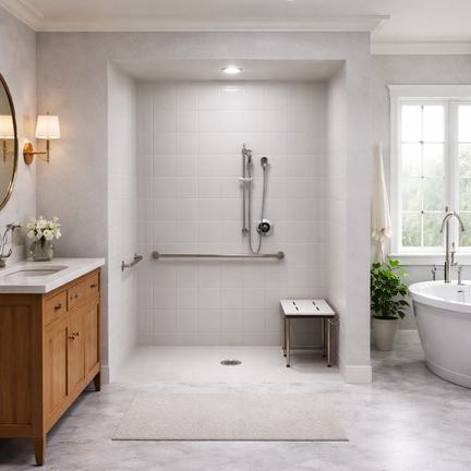 ADA Roll-In Showers: Requirements, Sizes & Buying Guide