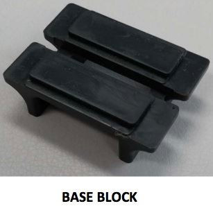 Base block for QuickDrain systems, with a durable design for supporting PROLINE or SHOWERLINE drains