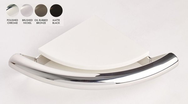 Corner Shelf + Integrated Grab Bar | Bilanx Collection