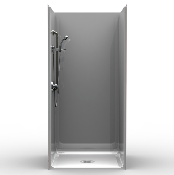 Roll In Shower | 38 x 38 | Multi-Piece | Smooth Finish