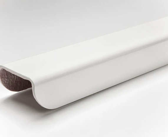 Shower flange trim kit in white