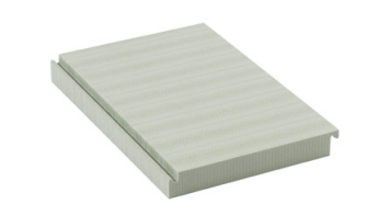 QuickDrain Flat Panel 17 x 60, designed for ADA-compliant showers, showing a flat, textured surface