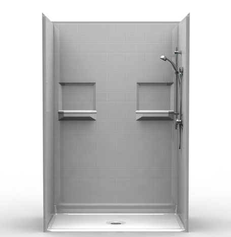 Walk In Shower Kit | 54 x 30 | Barrier Free | Deluxe Package