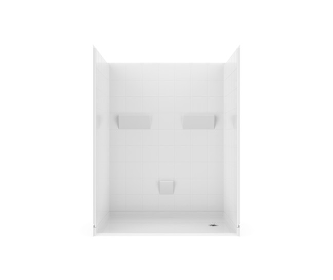 60 X 36 Roll-in shower with a Left or Right Drain