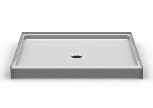 Curbed Shower Pan | 48 x 48 | Center Drain | 4" Curb
