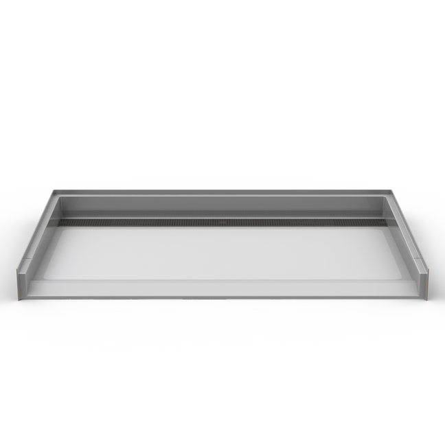 Code Compliant Shower Base | 63 x 41 | Rear Trench Drain