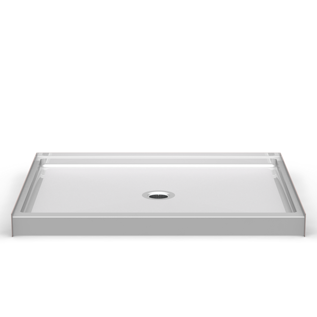 Curbed Shower Base | 60 x 48 | Center Drain | 4" Curb