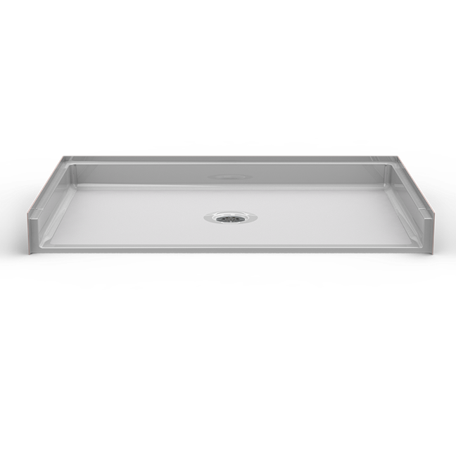 60 x 29 barrier-free shower pan with low-threshold roll-in entrance for accessible bathrooms