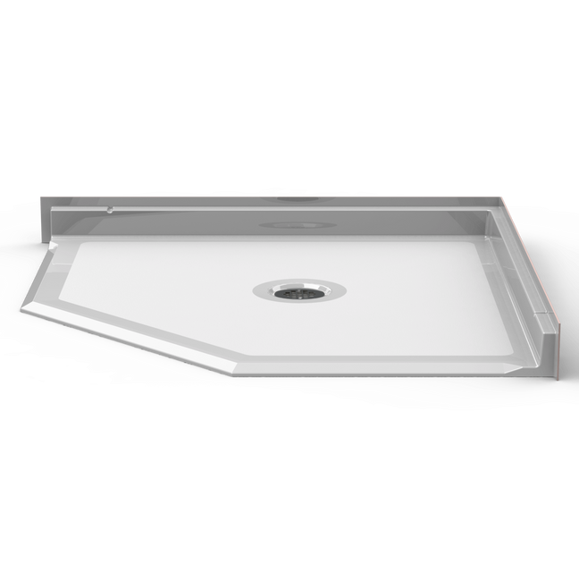 Neo-Angle Shower Pan | 42 x 42 | Center Drain | Barrier Free