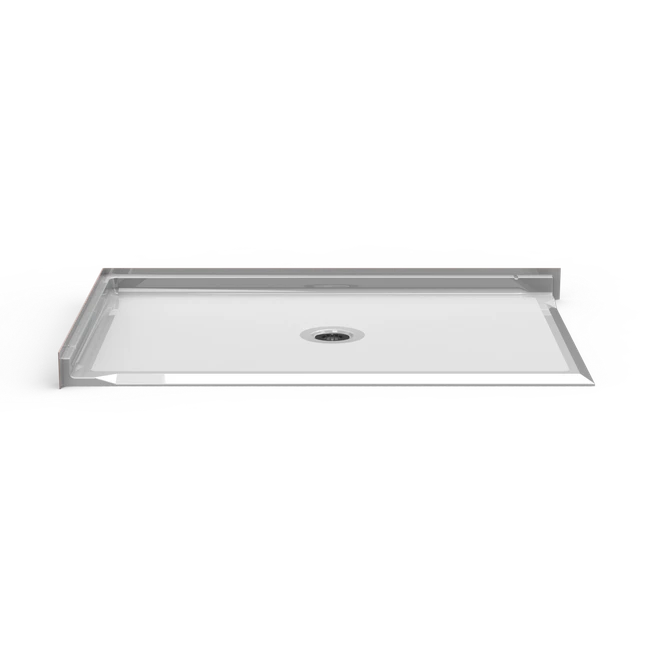60 x 48 double entry barrier free shower pan with center drain and slip resistant floor