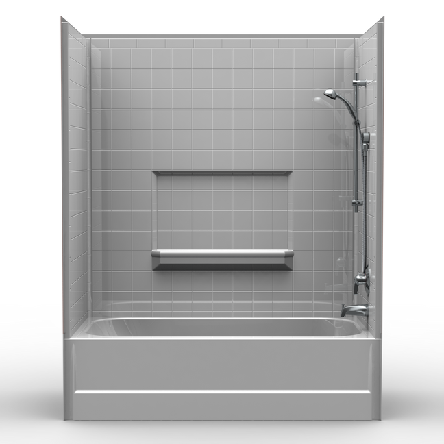Bathtub Shower Combo | AFR | 60 x 32 | 4-Piece | 4" Tile