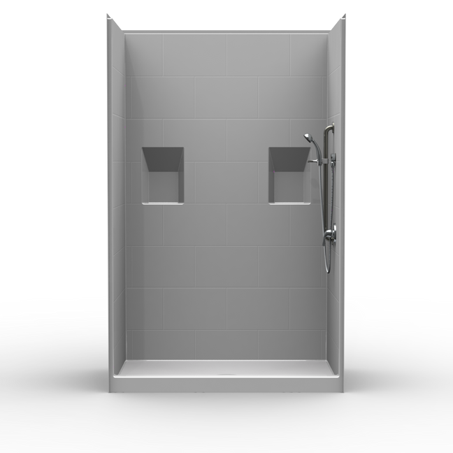 Stand Up Shower Stall | 60 x 38 | Single-Piece | Subway Tile