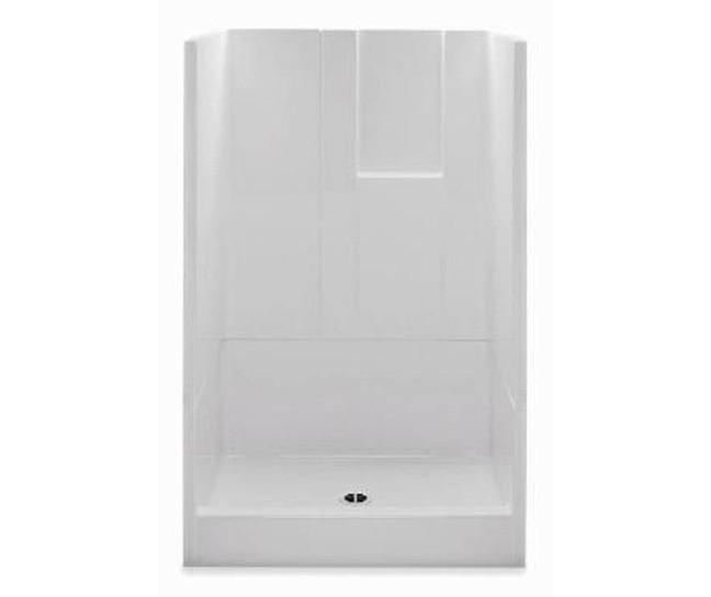 48 x 34 Curbed Shower Stall | Multi Piece | Center Drain