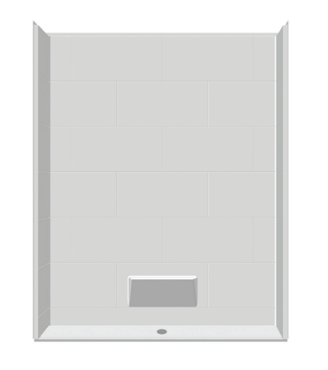 ADA Compliant Multi-Piece Shower | 62 x 38 | Quick Ship