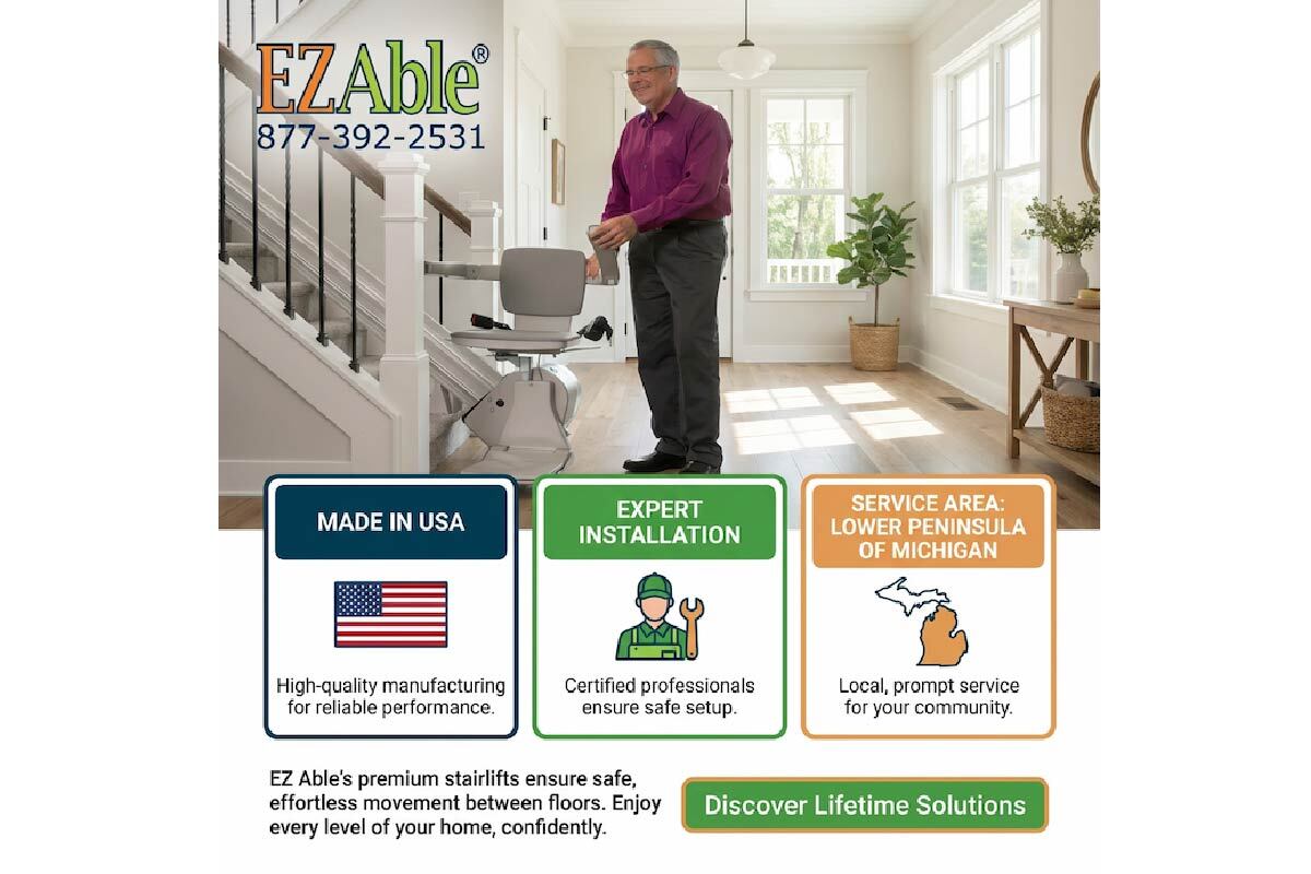 Ludington and West Michigan stairlift service area