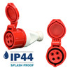 312419 Connector carries an environmental rating of IP44 Splashproof