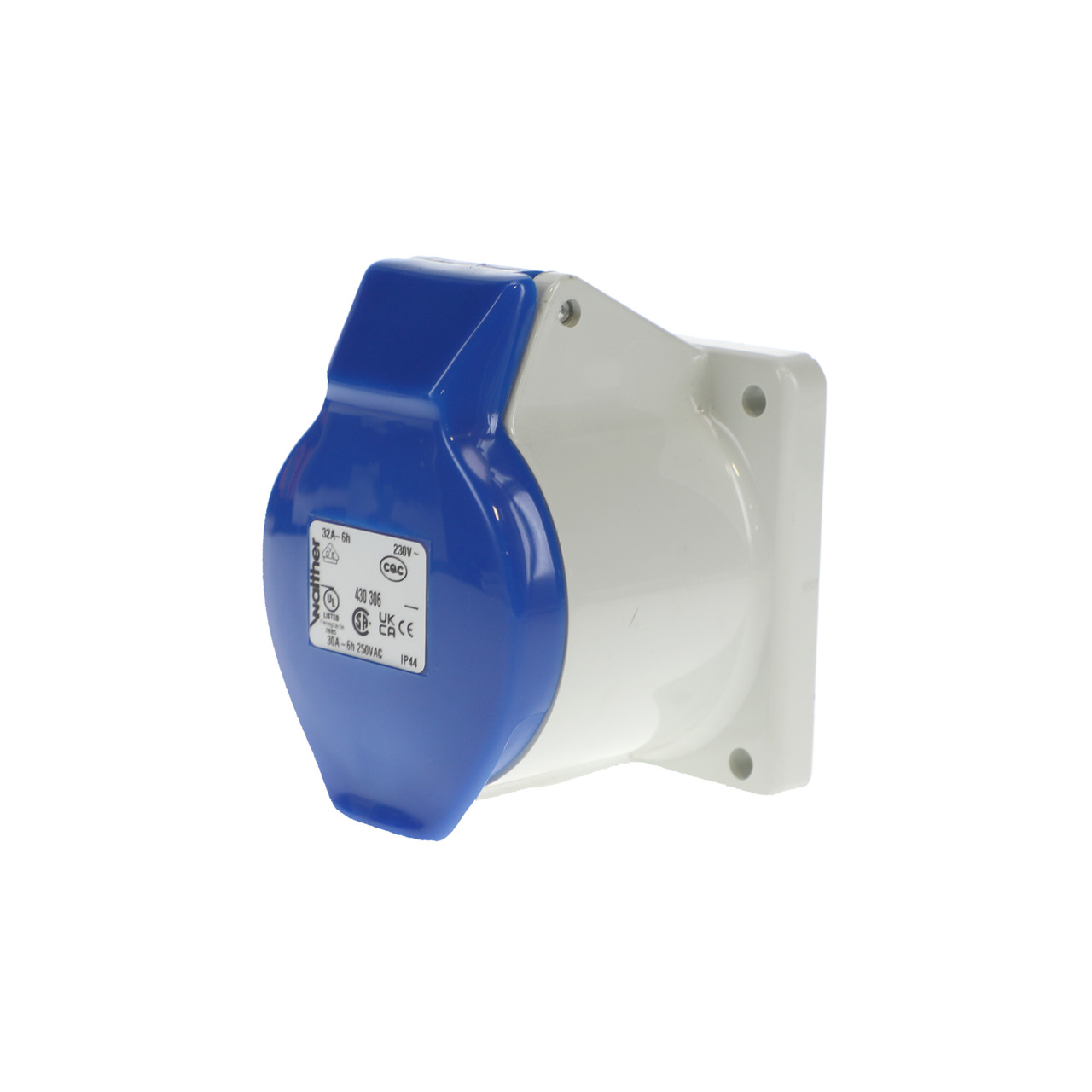 Walther Electric 430306 Pin and Sleeve Receptacle 30/32A 3 Wire