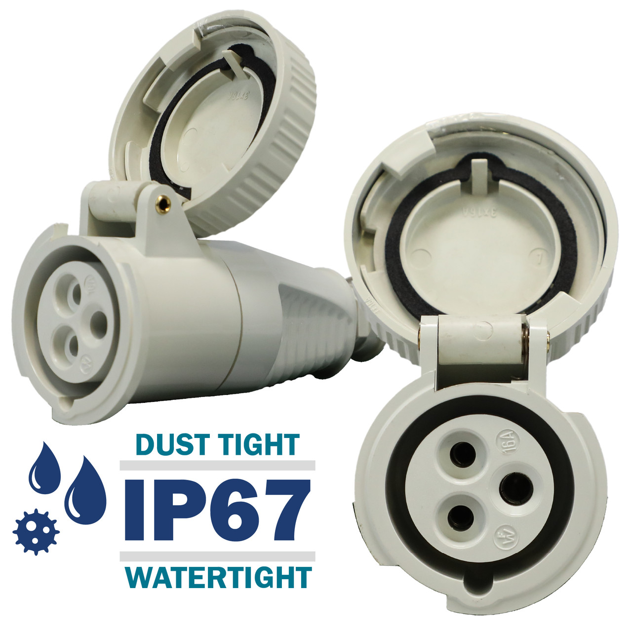 319315 Connector carries and environmental rating of IP67 Watertight