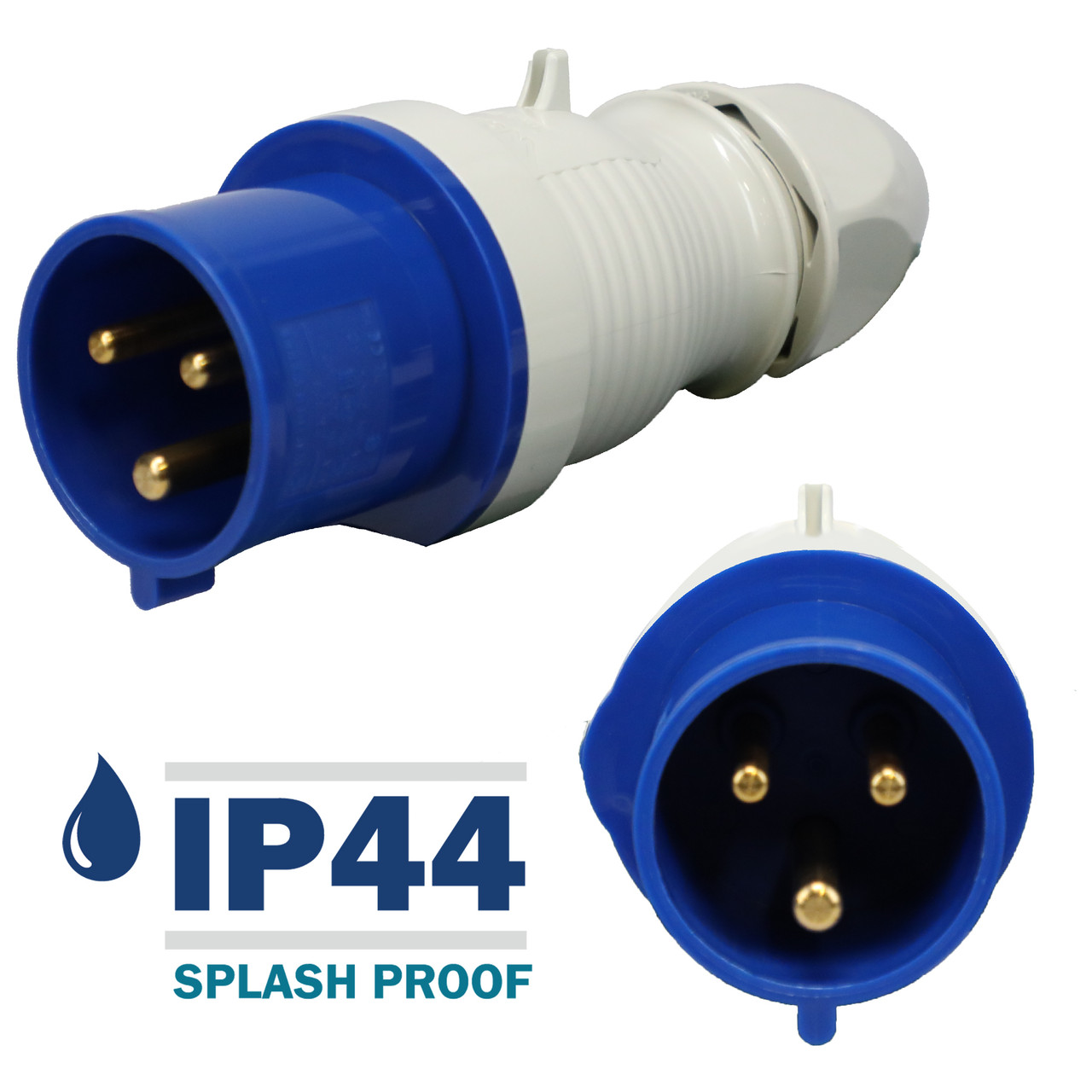230306 Plug carries an environmental rating of IP44 Splashproof
