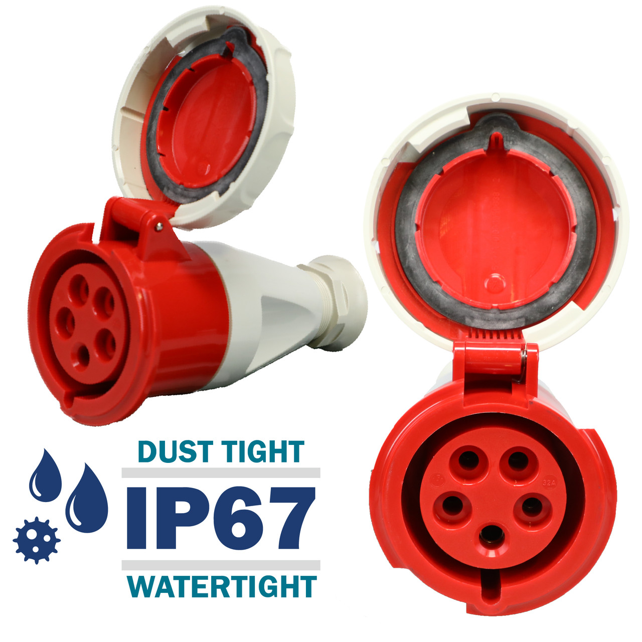 338 Connector carries an environmental rating of IP67 Watertight