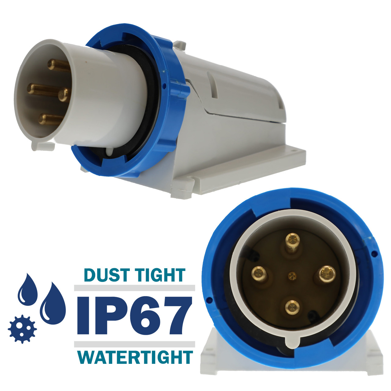 668409 Inlet carries an environmental rating of IP67 Watertight