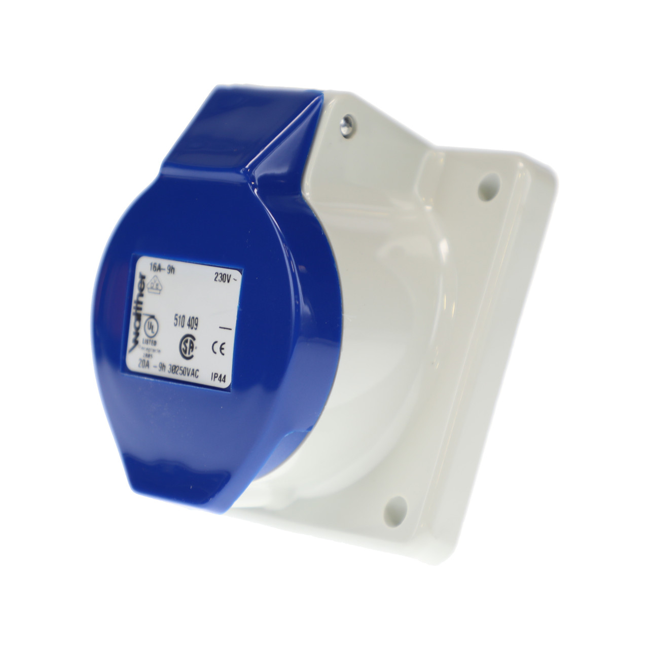 Walther Electric 510409 Pin and Sleeve Receptacle 16/20A 4 Wire