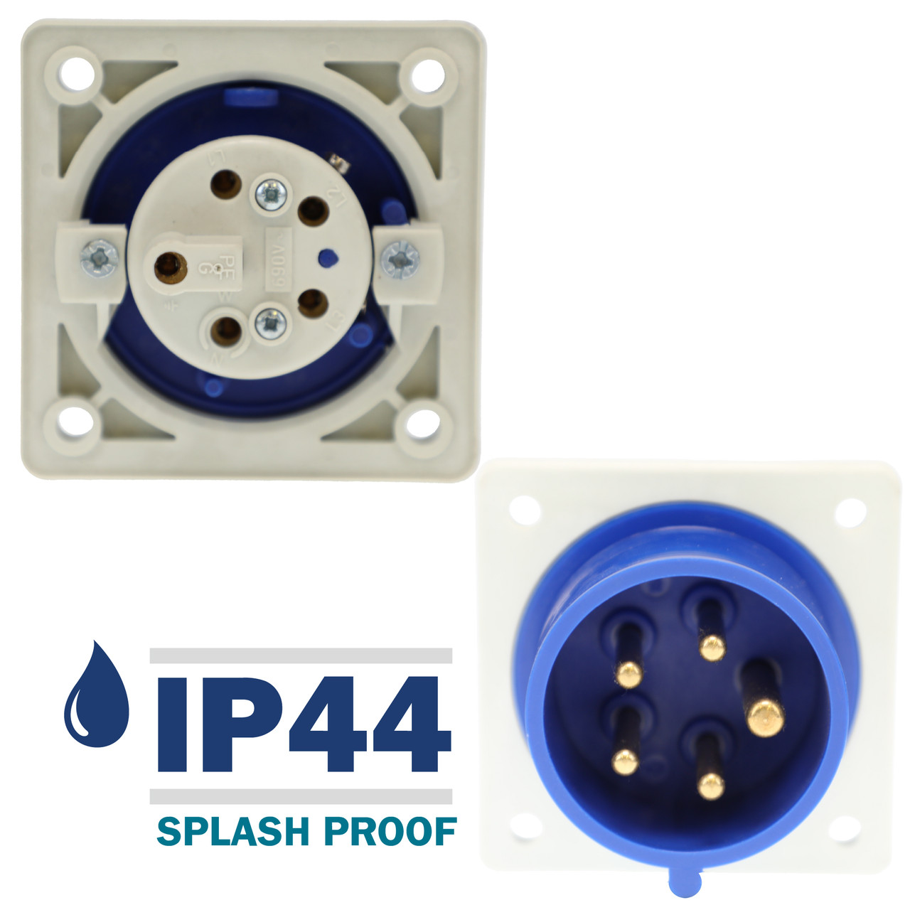 615509 Inlet carries an environmental rating of IP44 Splashproof