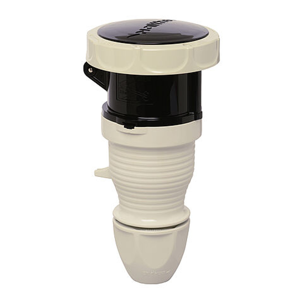 Walther Electric 339407 Pin and Sleeve Coupler 32A 4 Wire 500 VAC 7Hr IP67 Watertight - 432C7W Industrial Grade IEC (Black)