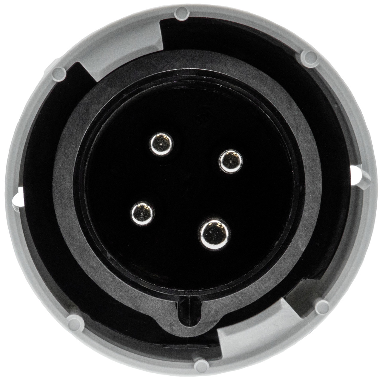 Walther Electric 239407 Pin and Sleeve Plug 32A 4 Wire 500 VAC 7Hr IP67 Watertight - 432P7W Industrial Grade IEC (Black)