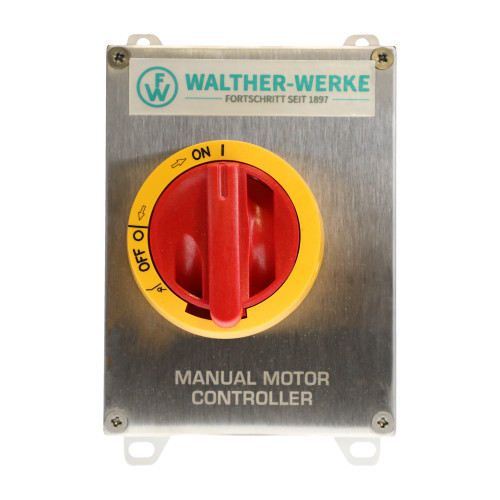 Walther Electric KER325UL Y/R Enclosed Motor Disconnect Switch 3 Pole 25A 600V IP65 Nema 4X Stainless Steel Lockable