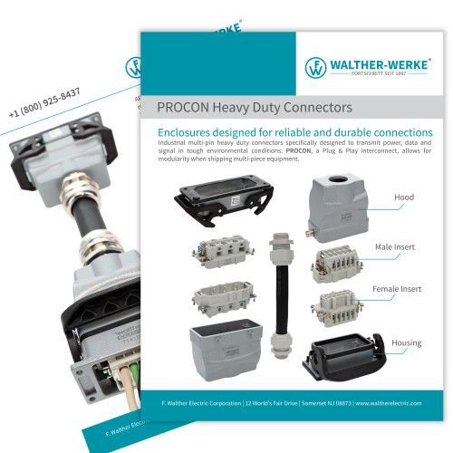 PROCON Heavy-Duty Connectors Sales Sheet