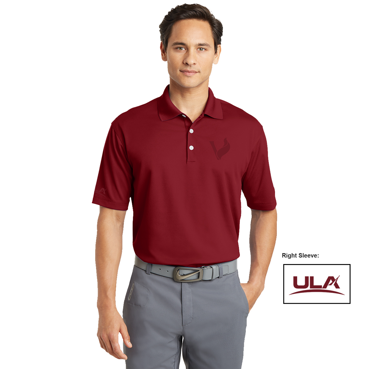 nike golf red polo