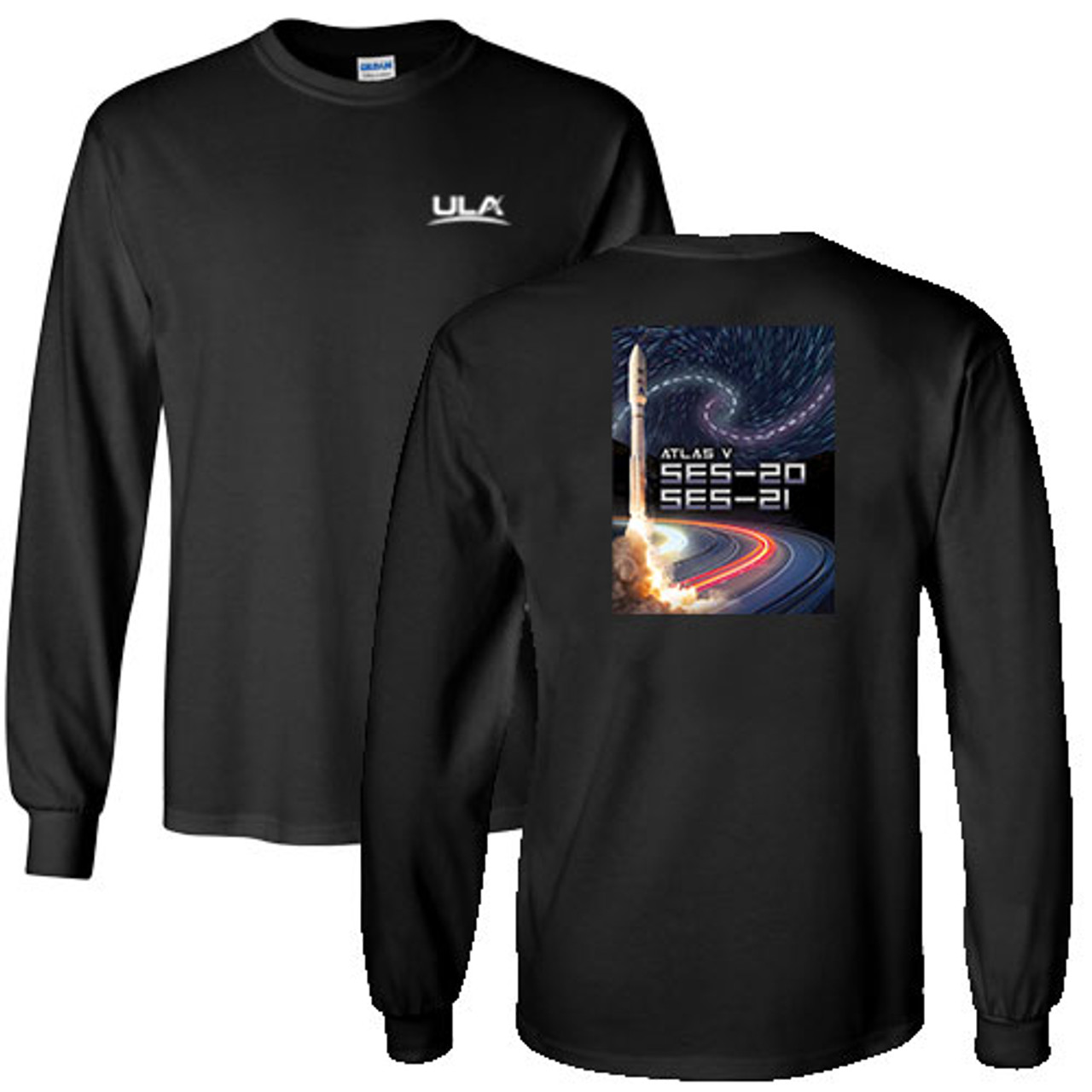 SES 20/21 Men's Long Sleeve T-Shirt - United Launch Alliance