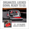 Real Avid Gun Boss Handgun Cleaning Kit, all-in-one 13-piece pistol cleaning kit with tools organized in a compact case.