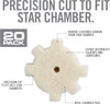 20 Pack AR15 Star Chamber Cleaning Pads