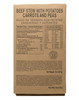 MRE -  Beef Stew with Vegetables - Case of 52 Entree's only.