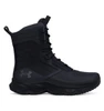 Under Armour Stellar G2 Tactical Boots, black high-top tactical boots with durable synthetic material and rugged rubber outsole for enhanced traction and support.