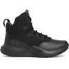 Under Armour UA Micro G Stellar Mid, black athletic sneaker with high ankle support and cushioned sole.