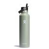 Standard Mouth 24oz Insulated Water Bottle w/ Flex Straw