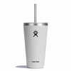 28 oz All Around Tumbler with Straw Lid - White